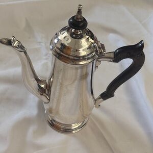 F.B.Rogers E.P.N.S.Silver Coffee/Tea Pot with Black Handle - Classic Serving Pot